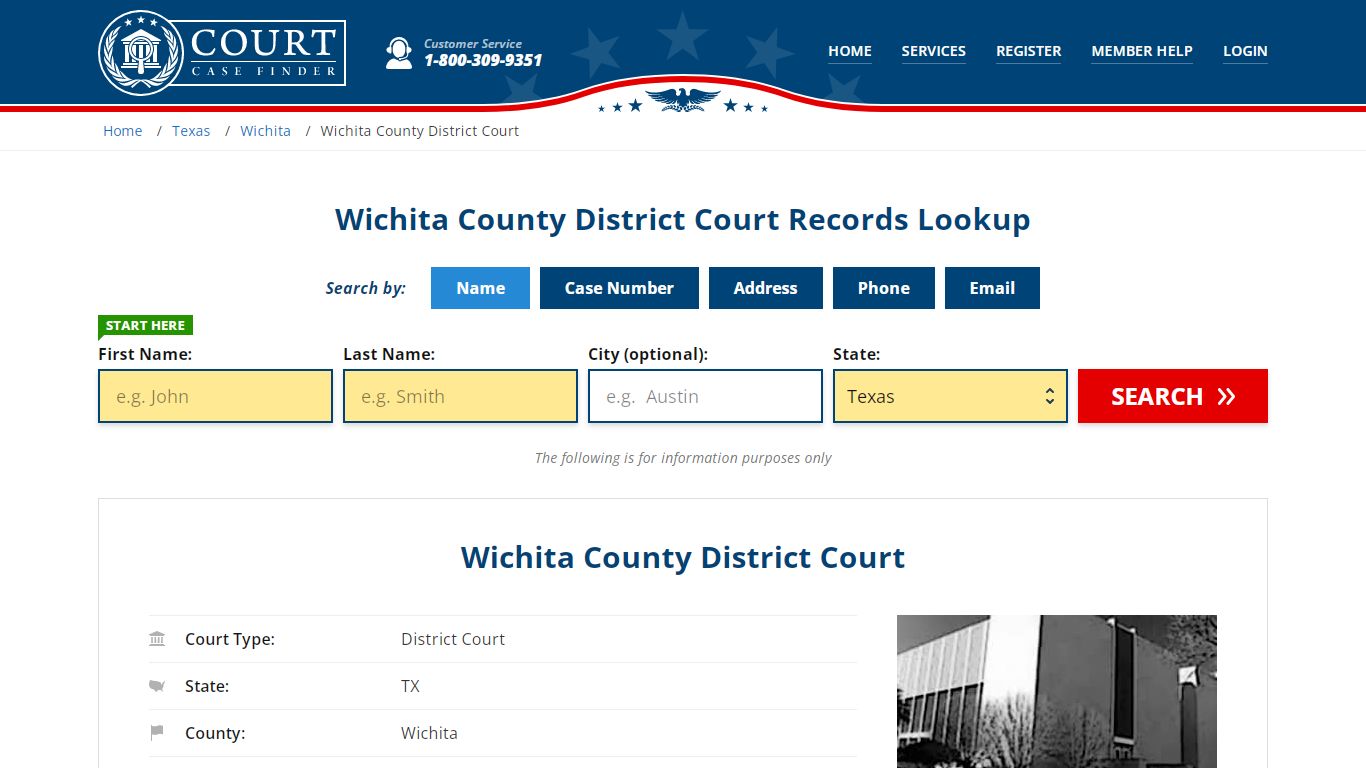 Wichita County District Court Records Lookup - CourtCaseFinder.com